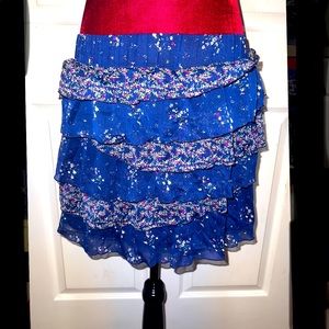 Old Navy Small Blue Ruffle skirt
